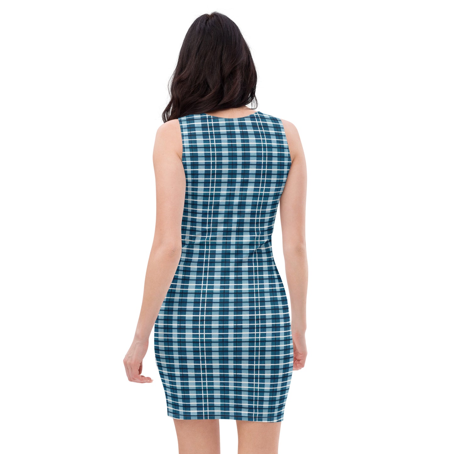 Scotsman’s Skyward Plaid Bodycon dress