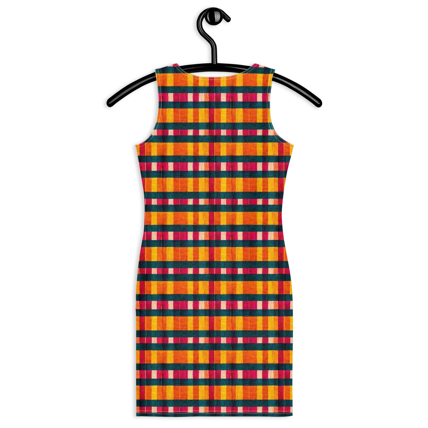 Tropical Fiesta Plaid Bodycon dress