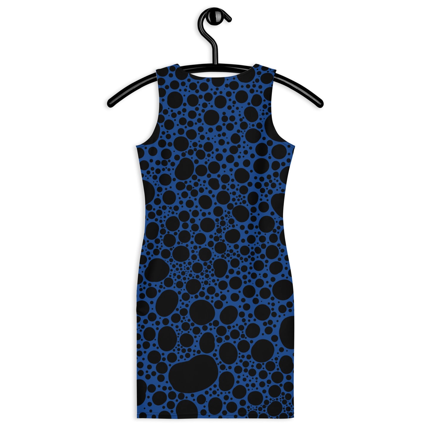 Noir Pointillism on Deep Blue Sublimation Cut & Sew Dress