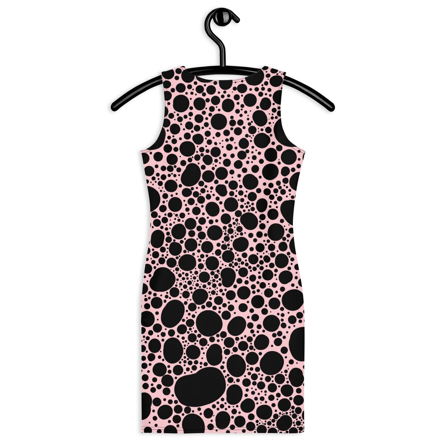 Noir Pointillism on Pink Sublimation Cut & Sew Dress