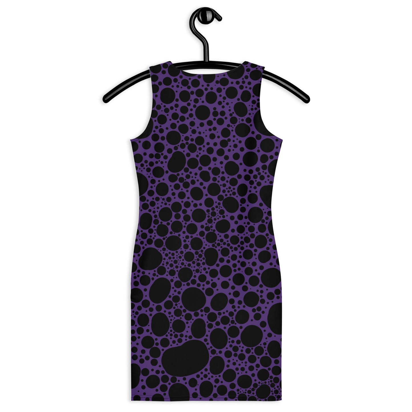 Noir Pointillism on Purple Sublimation Cut & Sew Dress