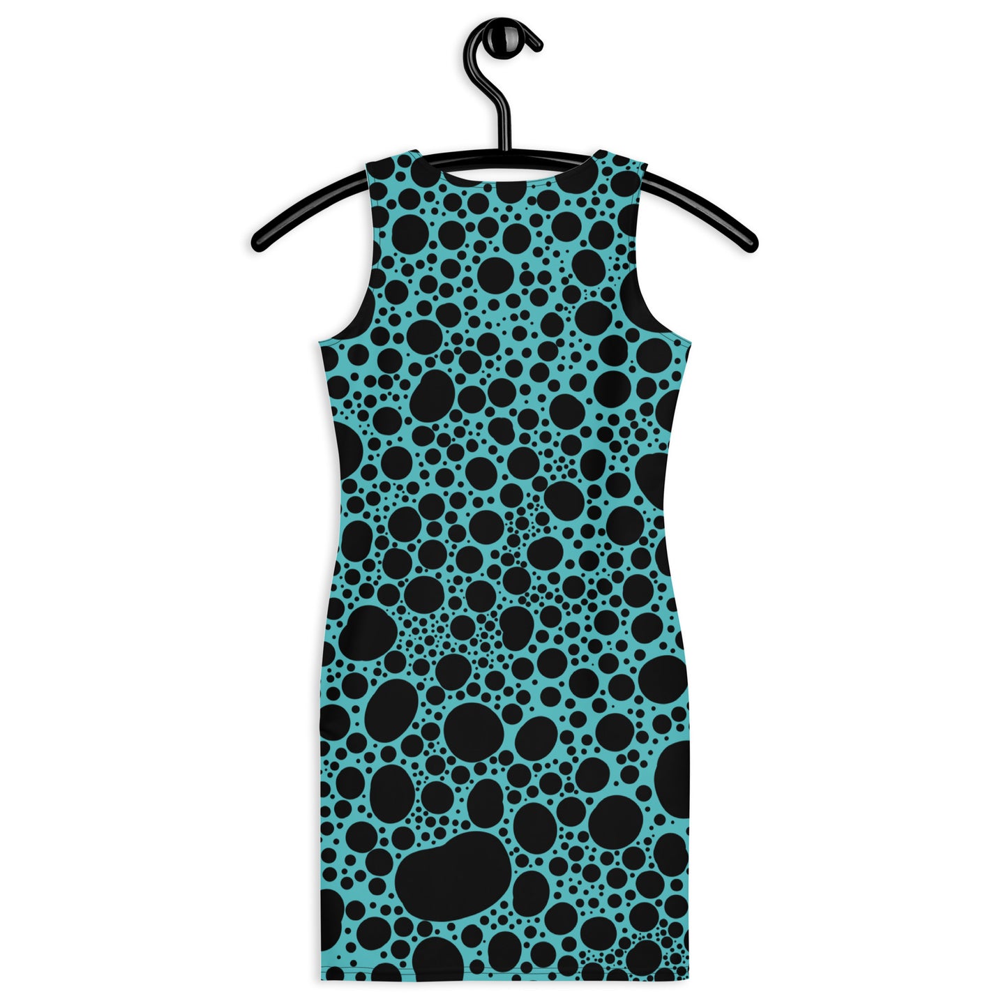 Noir Pointillism on Teal Sublimation Cut & Sew Dress