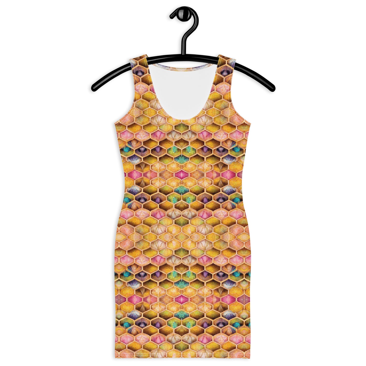 Rainbow Hive Radiance Bodycon dress