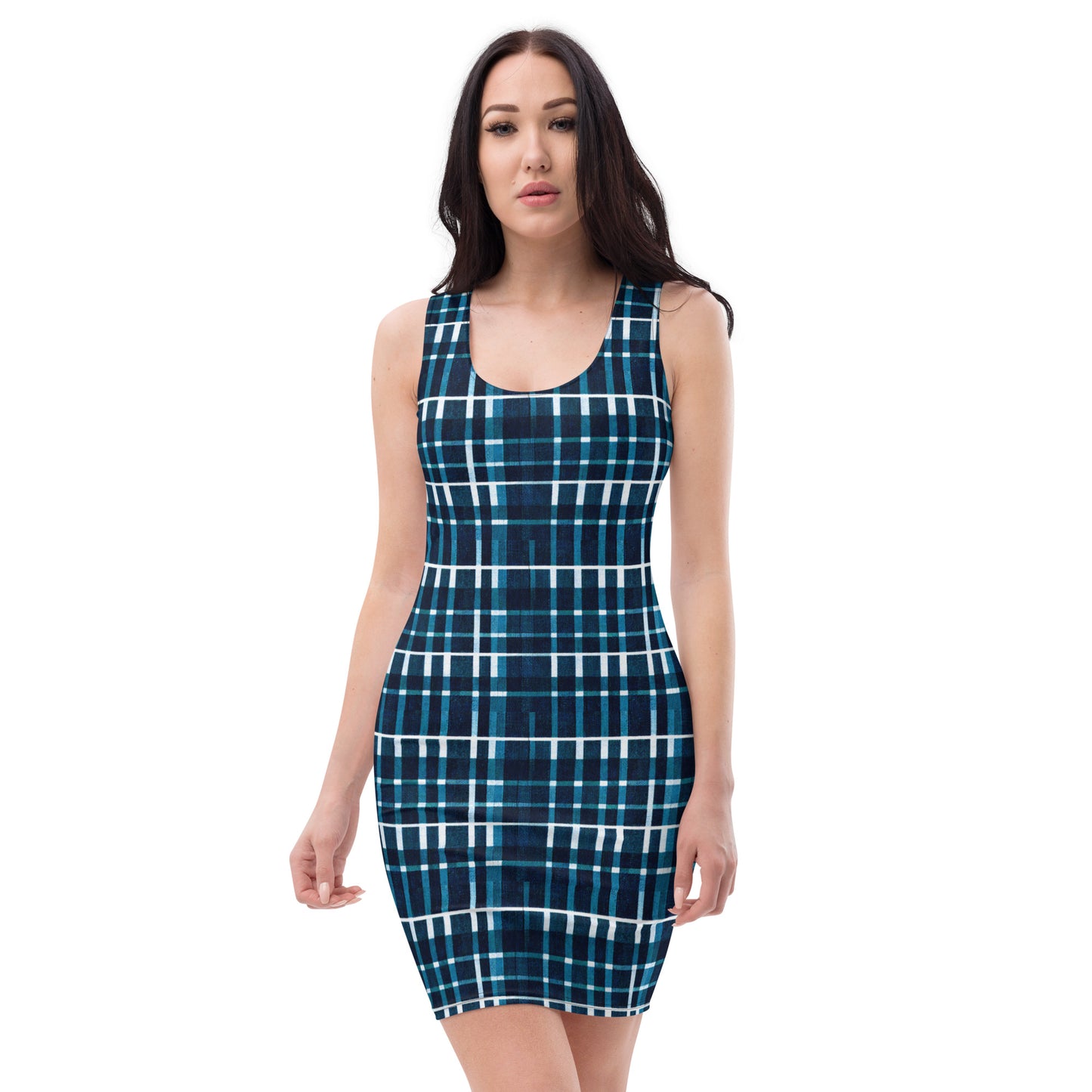 Royal Blue Scottish Heritage Bodycon dress