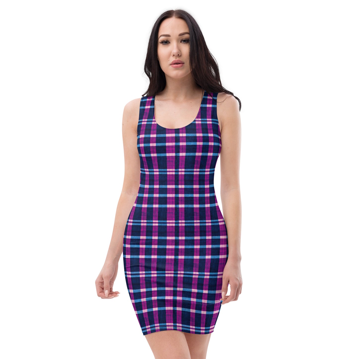 Royal Highlander Plaid Bodycon dress