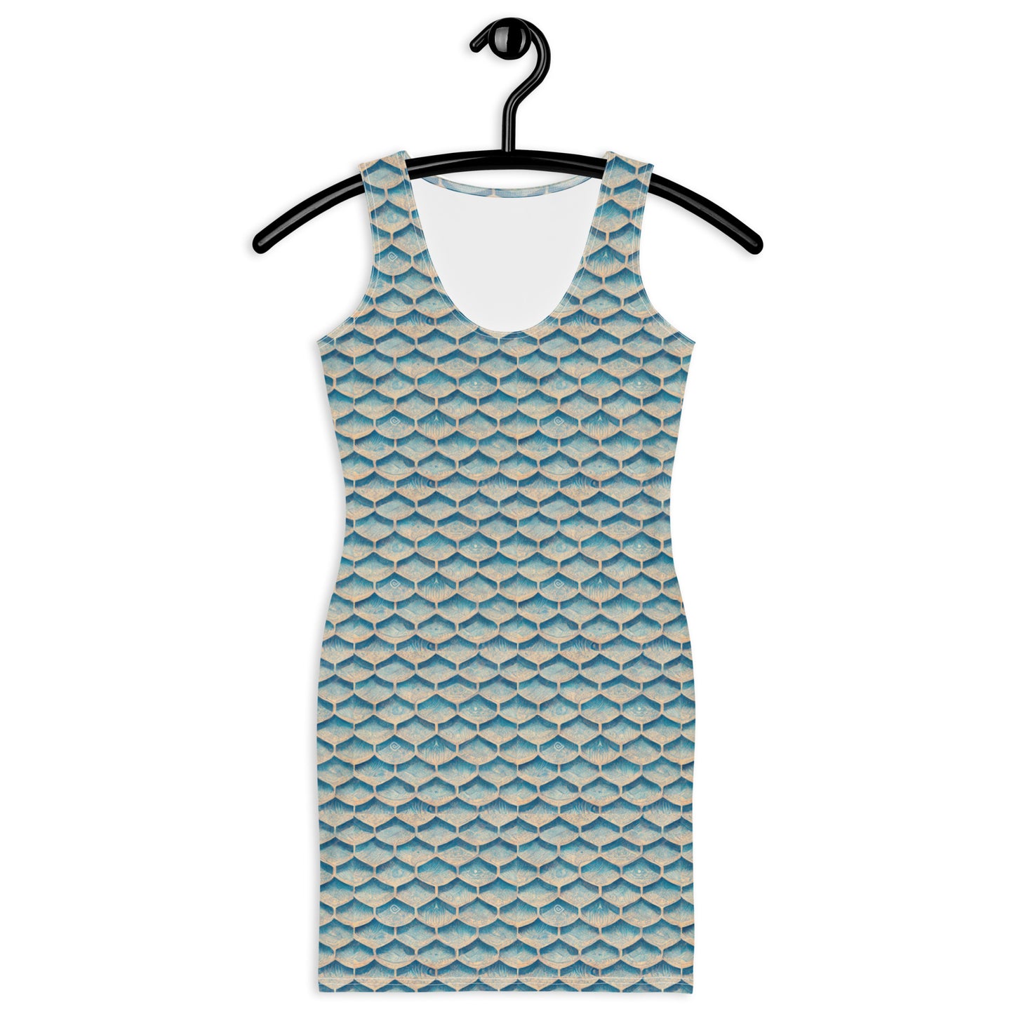 Seafoam Scales Bodycon dress