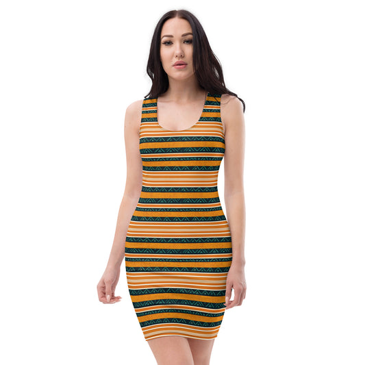 Serengeti Symphony Bodycon dress