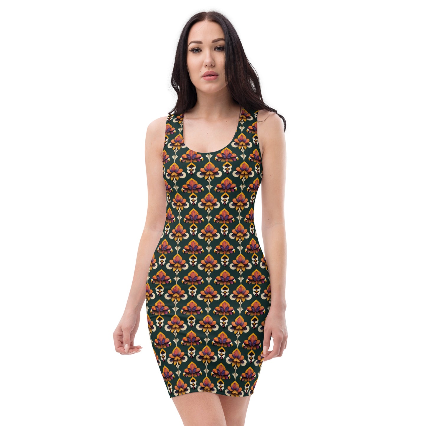 Taza’s Radiant Petals Bodycon dress