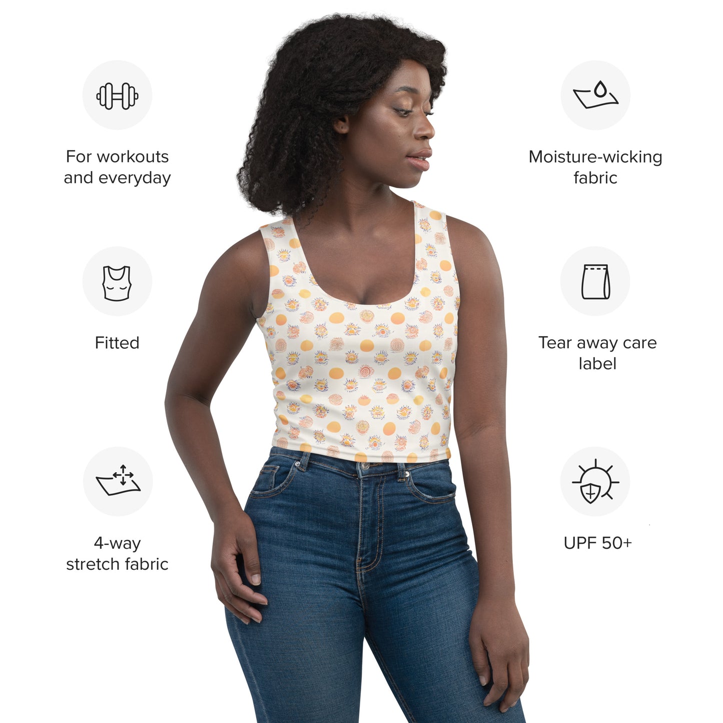 Solar Flair Crop Top