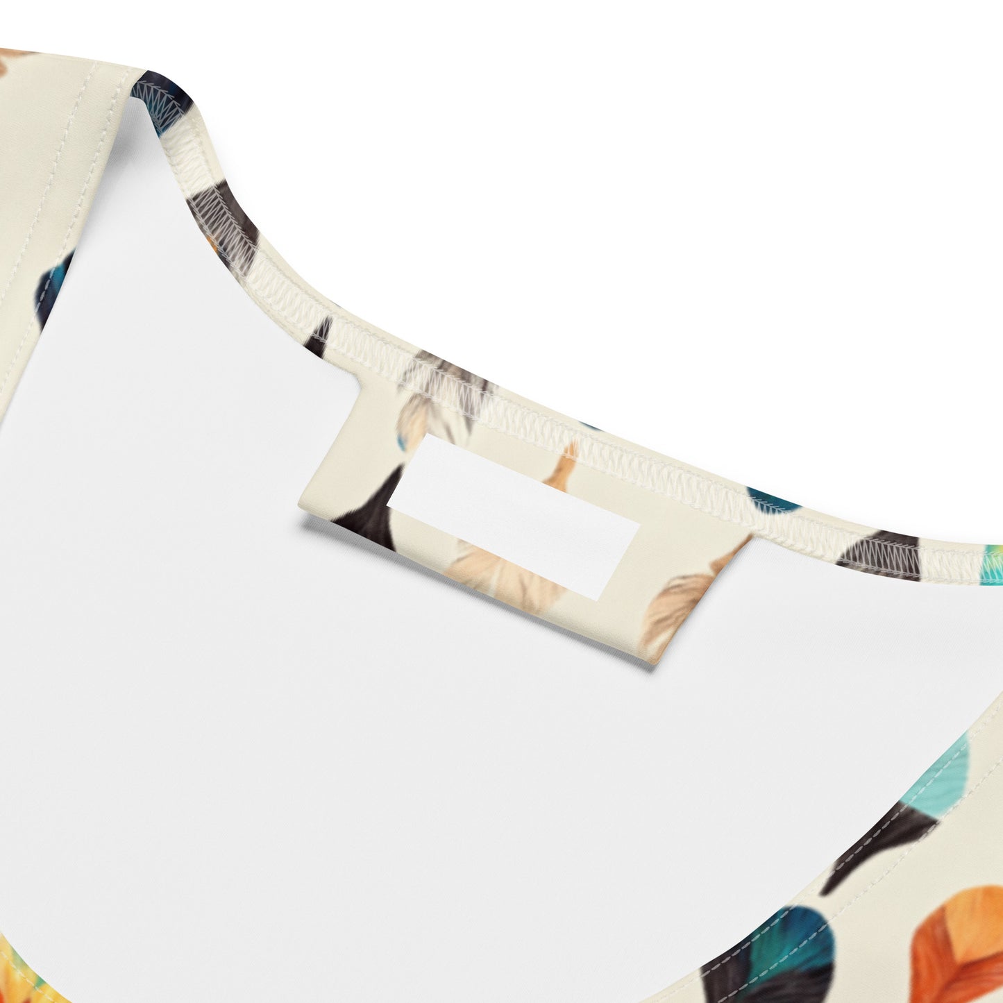 Colorful Plumes Crop Top