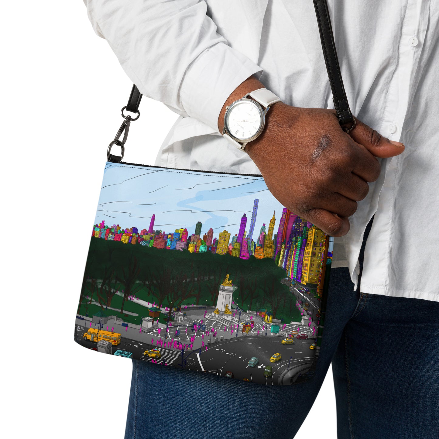 Central Park & Columbus Circle from Dizzy’s NYC Crossbody bag