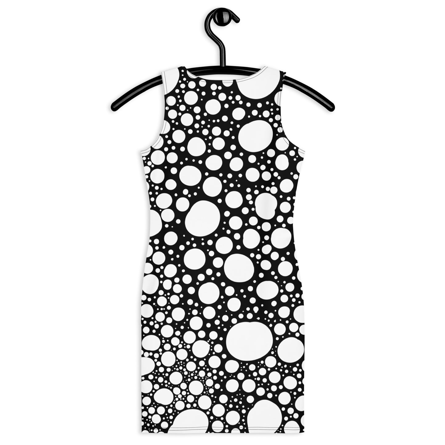 Blanca Ink Spots on Black Sublimation Cut & Sew Dress