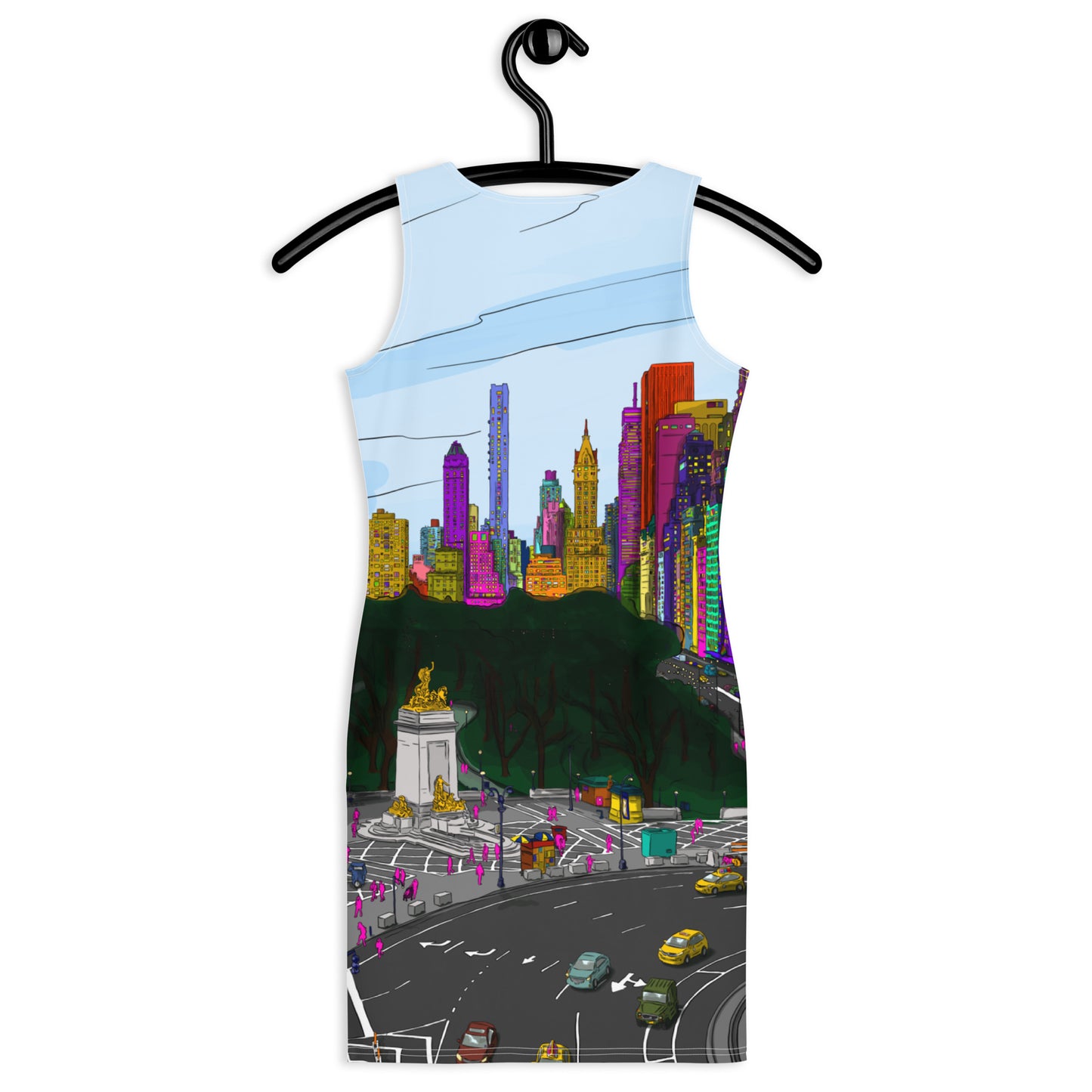 Central Park & Columbus Circle from Dizzy’s NYC Sublimation Cut & Sew Dress