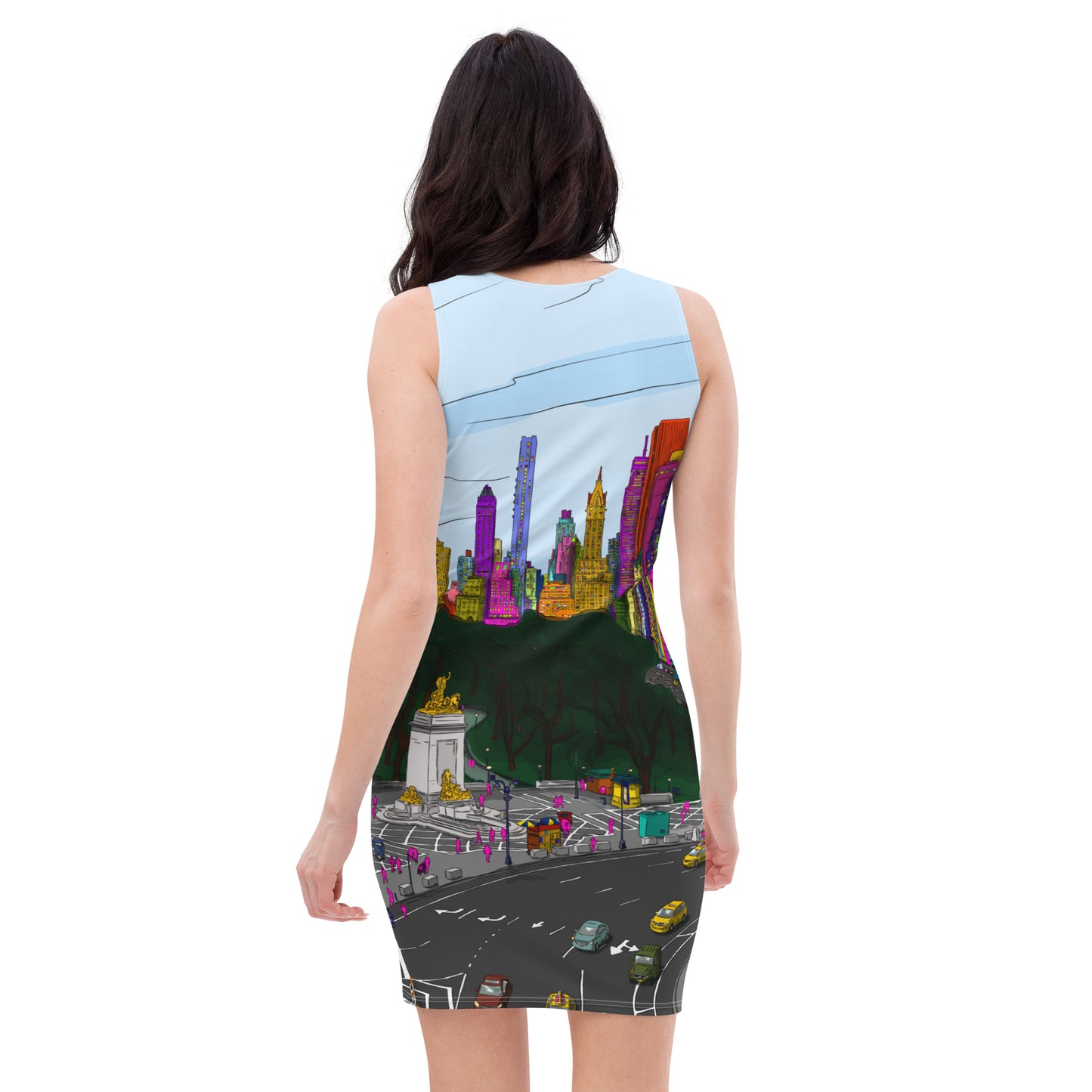 Central Park & Columbus Circle from Dizzy’s NYC Sublimation Cut & Sew Dress