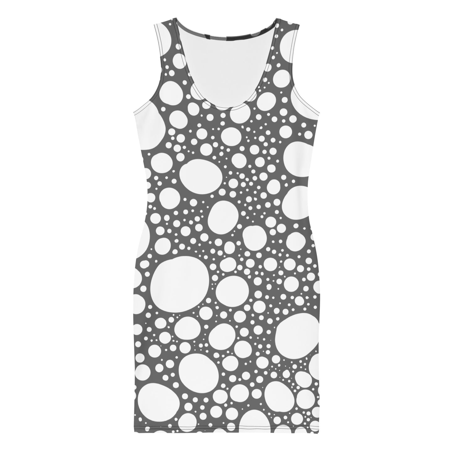 Blanca Ink Spots on Grey Sublimation Cut & Sew Dress