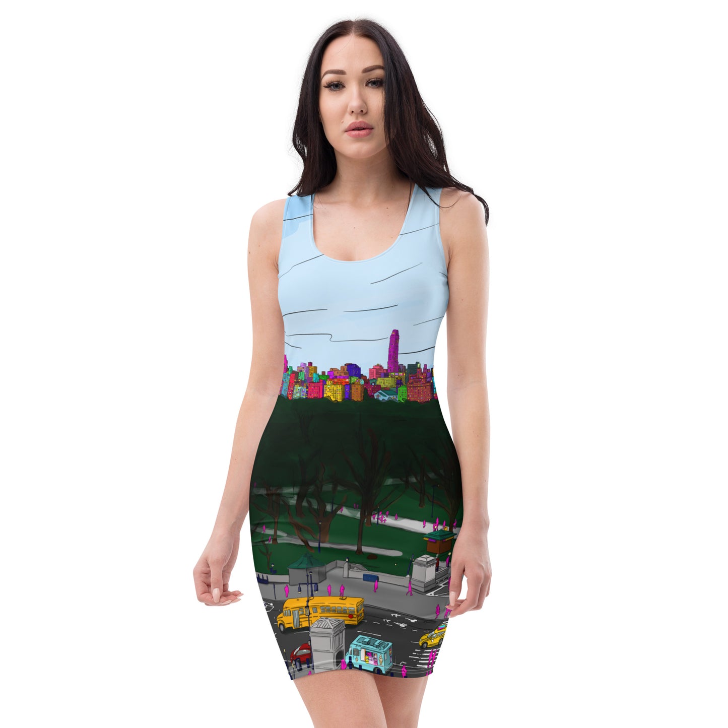 Central Park & Columbus Circle from Dizzy’s NYC Sublimation Cut & Sew Dress