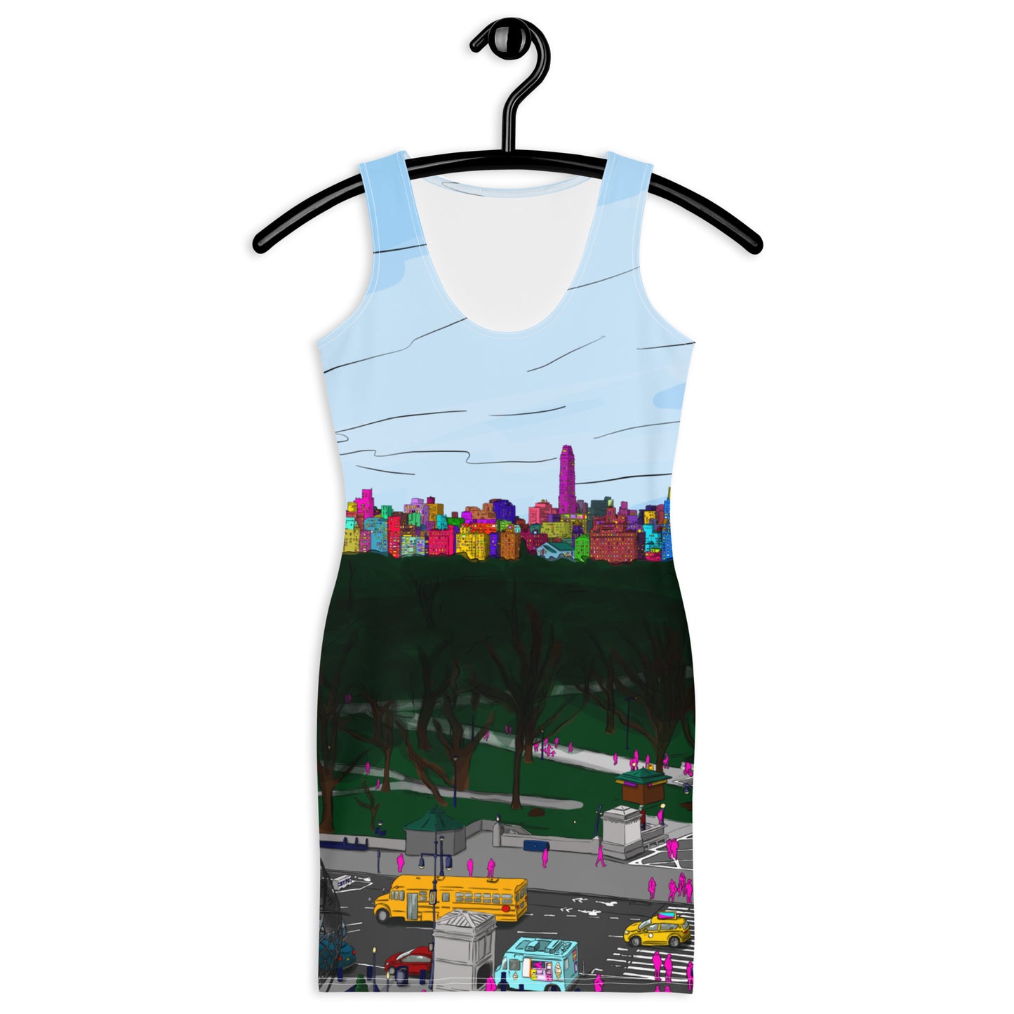 Central Park & Columbus Circle from Dizzy’s NYC Sublimation Cut & Sew Dress