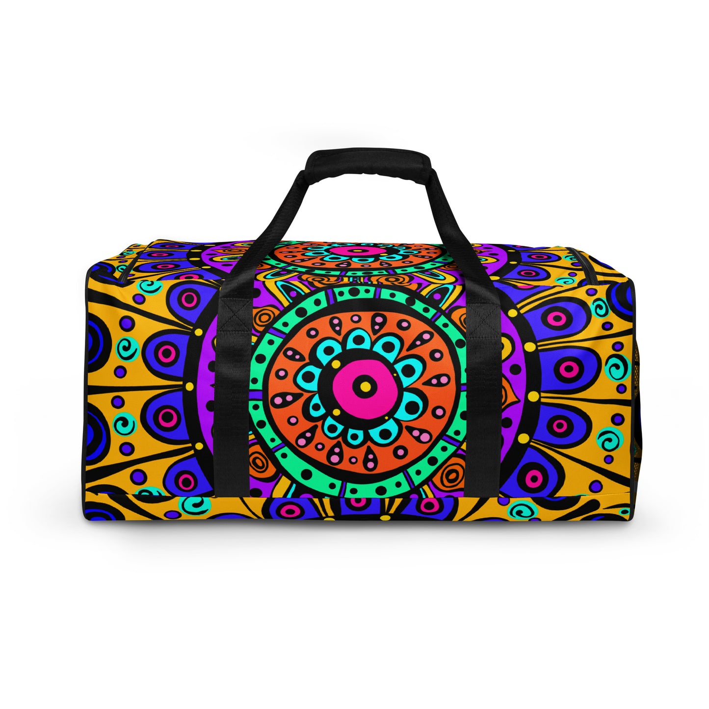 Mandala with Yellow Duffle bag