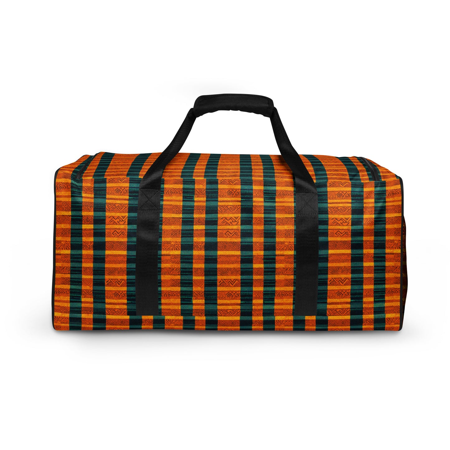 Teal & Tangerine Tapestry Duffle bag