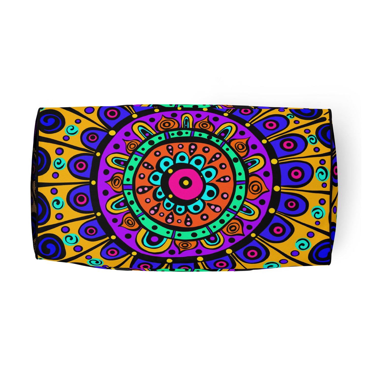 Mandala with Yellow Duffle bag