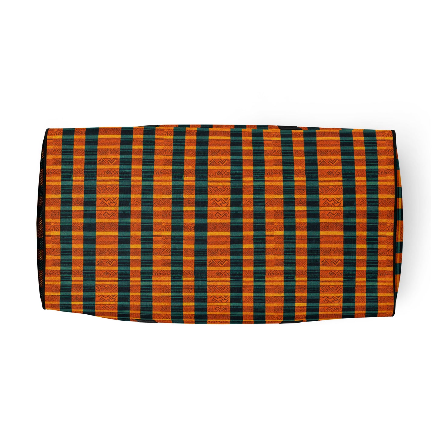 Teal & Tangerine Tapestry Duffle bag