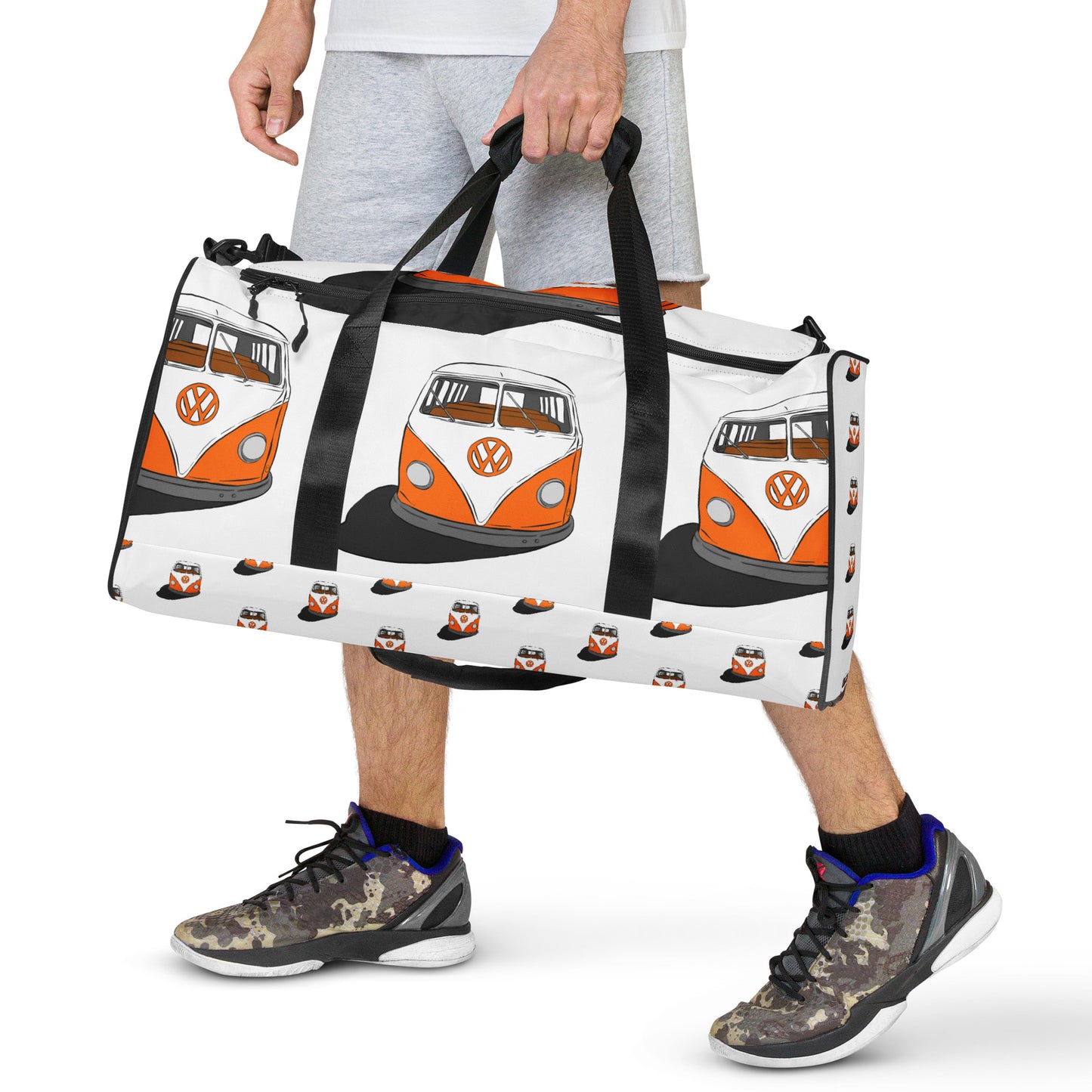 Orange VW Van Duffle bag