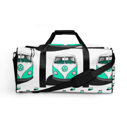 Teal VW Van Duffle bag