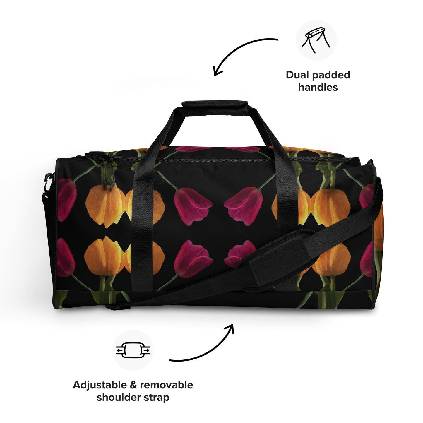 Jermita’s Tulips Duffle bag