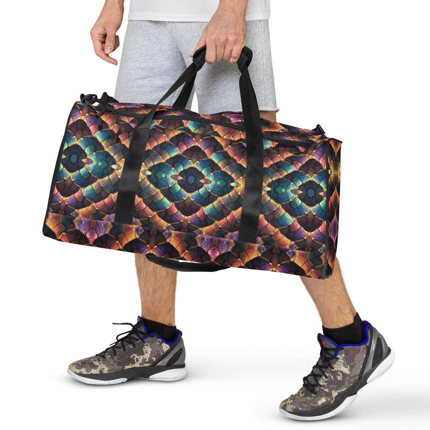 Joannesong, the Prismatic Wilderness Muse Duffle bag