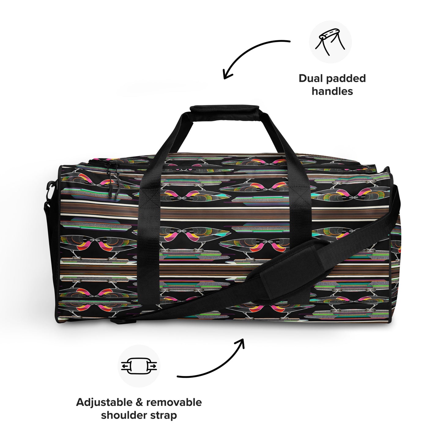 Kissing Birds Duffle bag