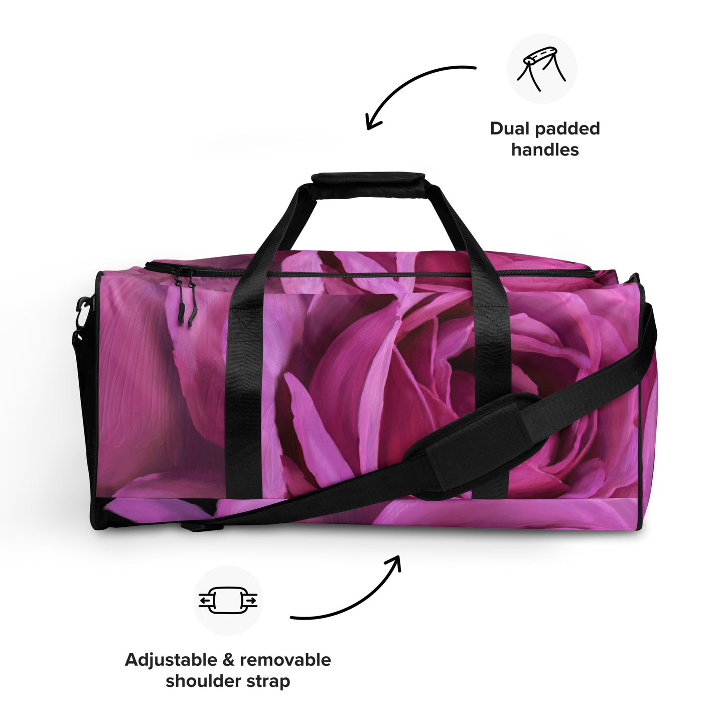 Leslie’s Rose Duffle bag