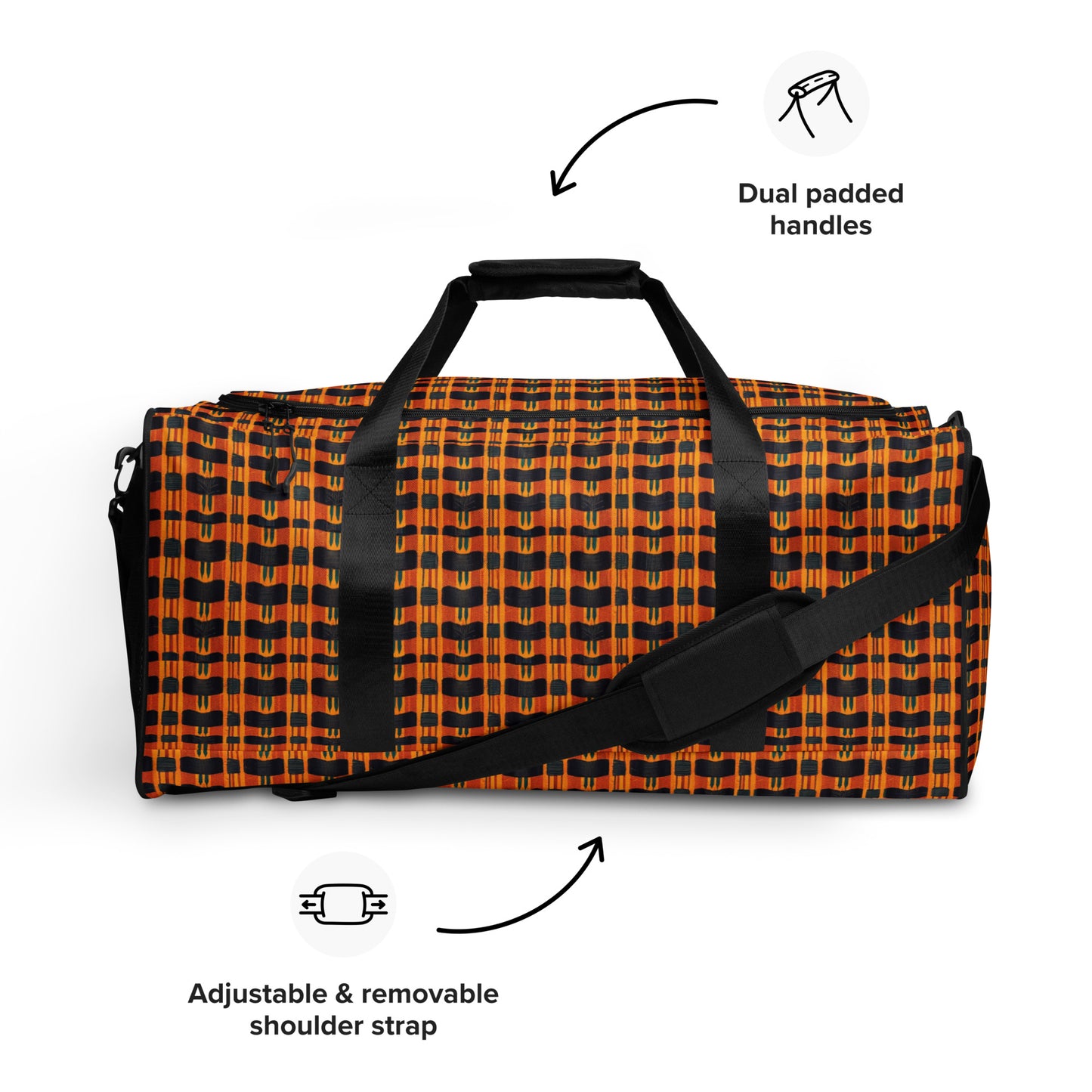 Lusaka Loomed Landscape  Duffle bag