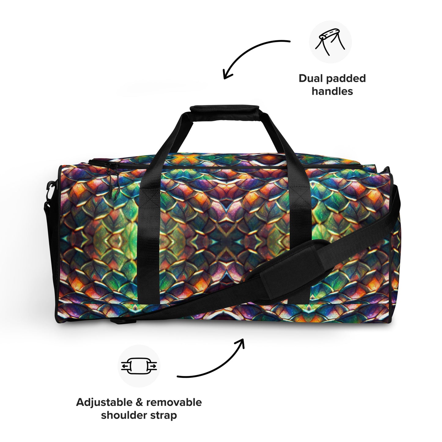 Margonithia, the Glittering Rainbow Sovereign Duffle bag