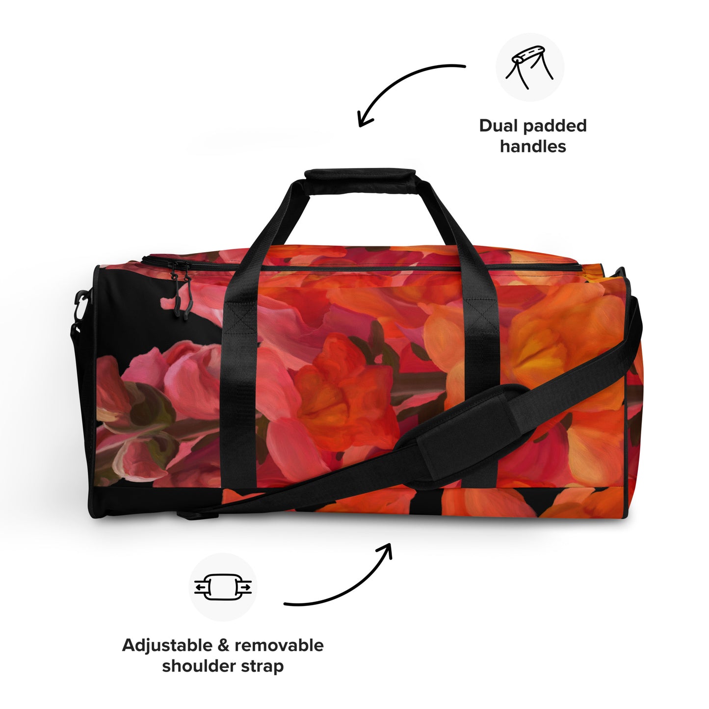 Mark’s Orange Snapdragon Duffle bag