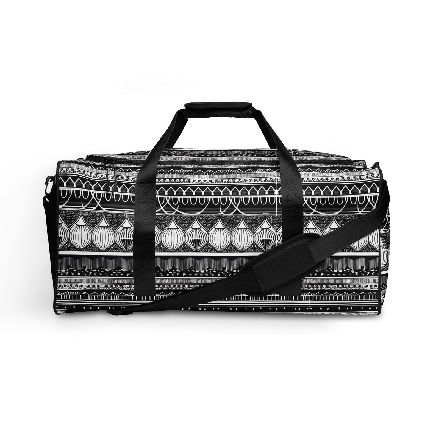 Monochrome Lanterns Duffle bag