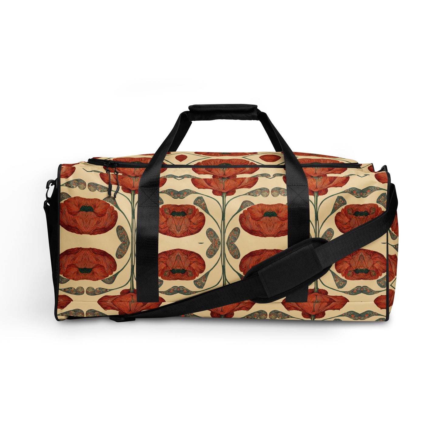 Poppies for Klimt Duffle bag