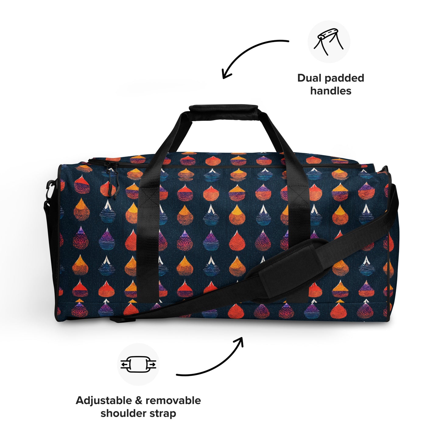 Prismatic Precipitation Duffle bag