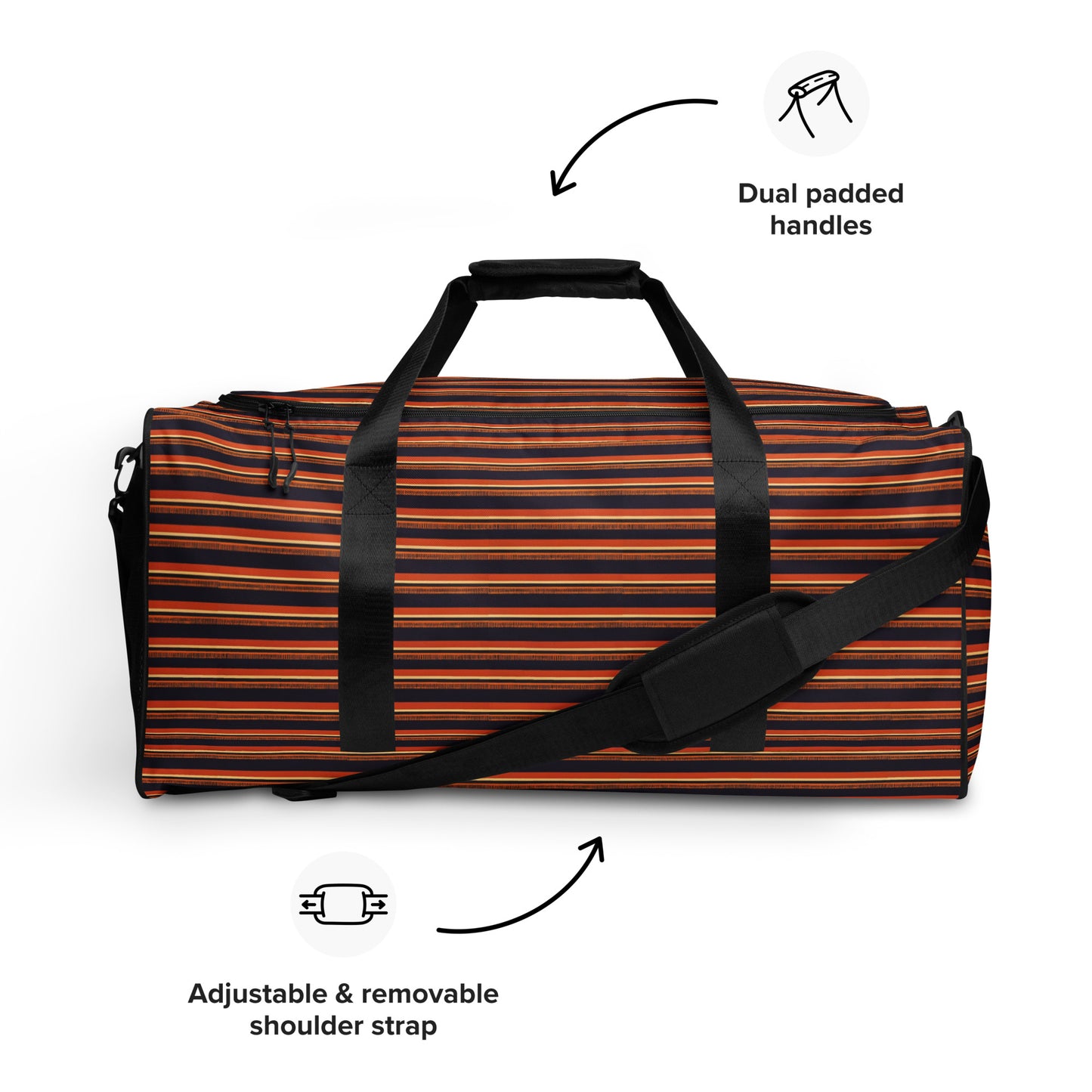 Savanna Sunset Stitches Duffle bag