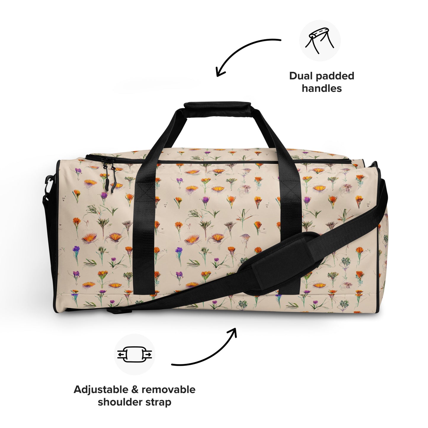 Sketches in Bloom Duffle bag