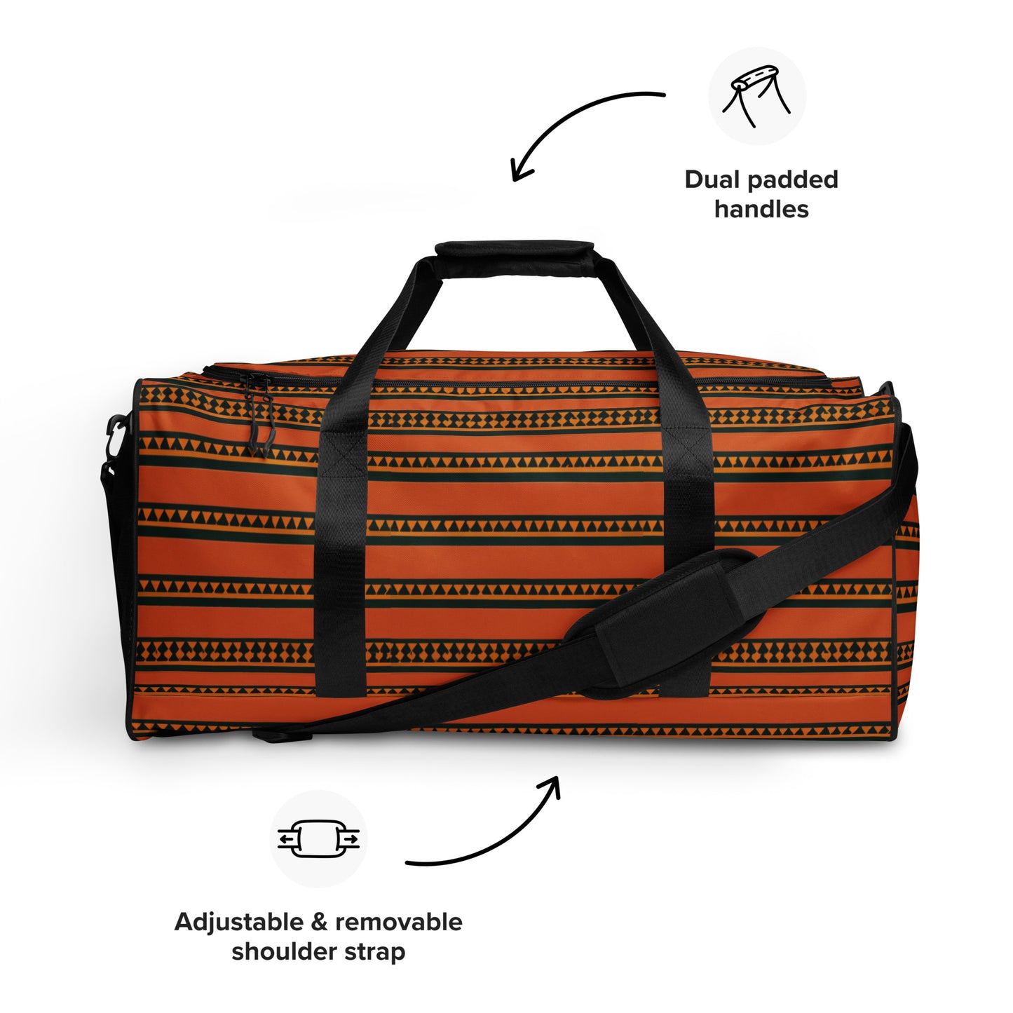 Timbuktu Tangerine Tapestry Duffle bag