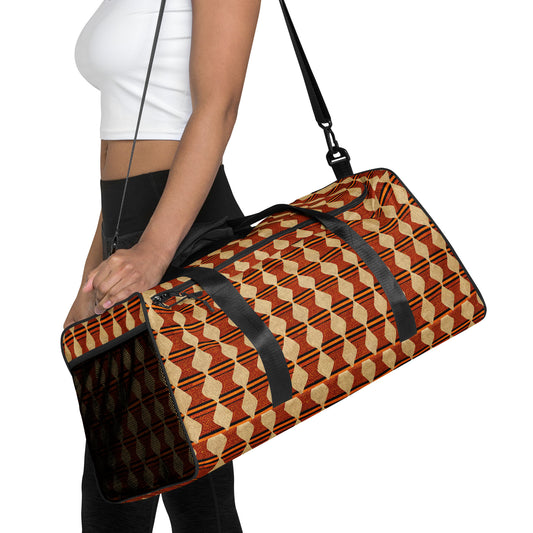 Tribal Tranquility In Neutral Duffle bag