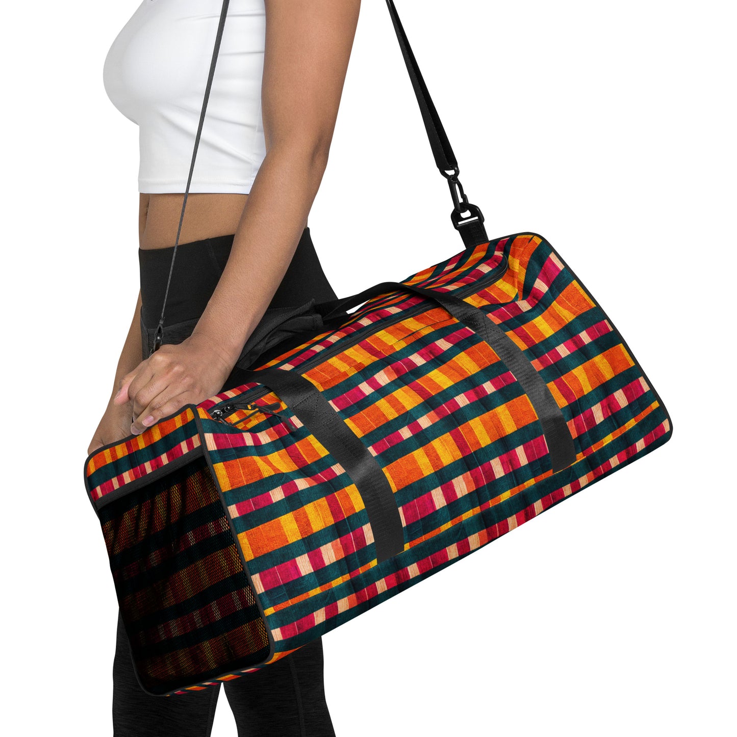 Tropical Fiesta Plaid Duffle bag