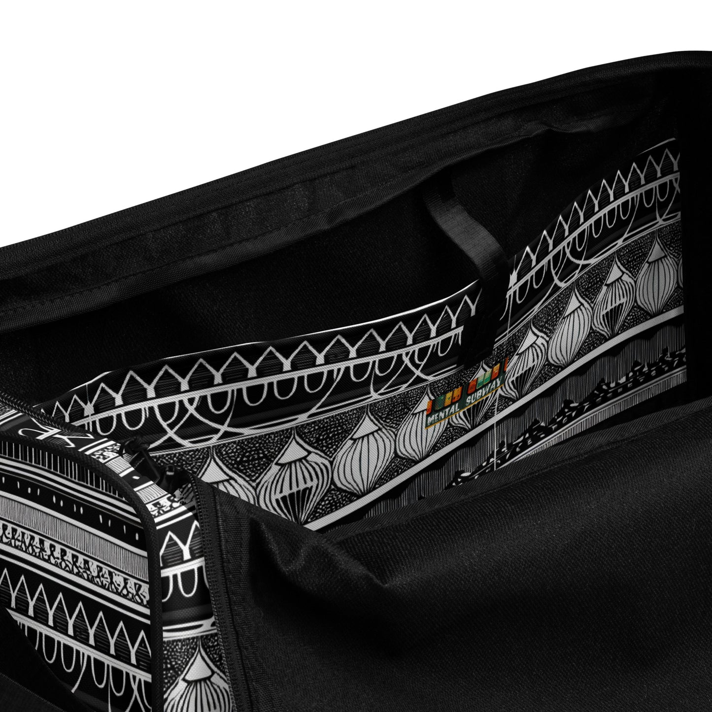 Monochrome Lanterns Duffle bag