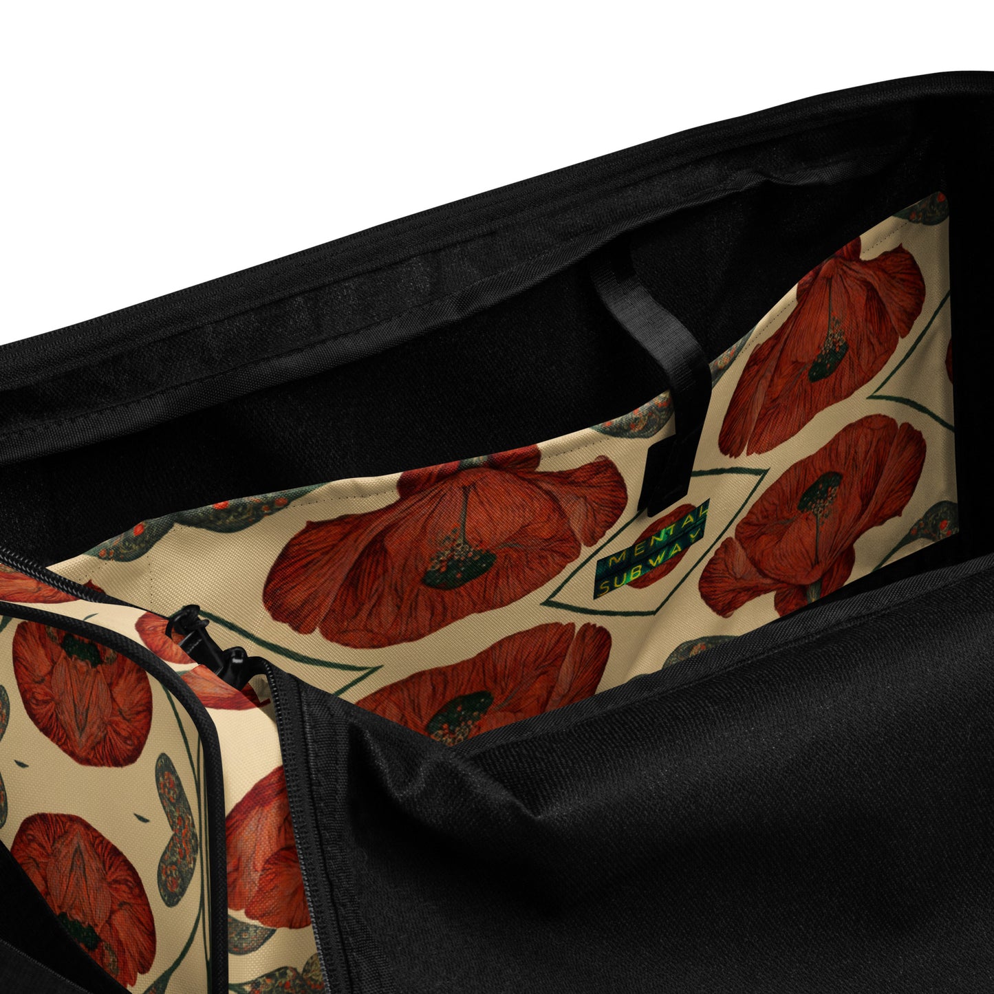 Poppies for Klimt Duffle bag