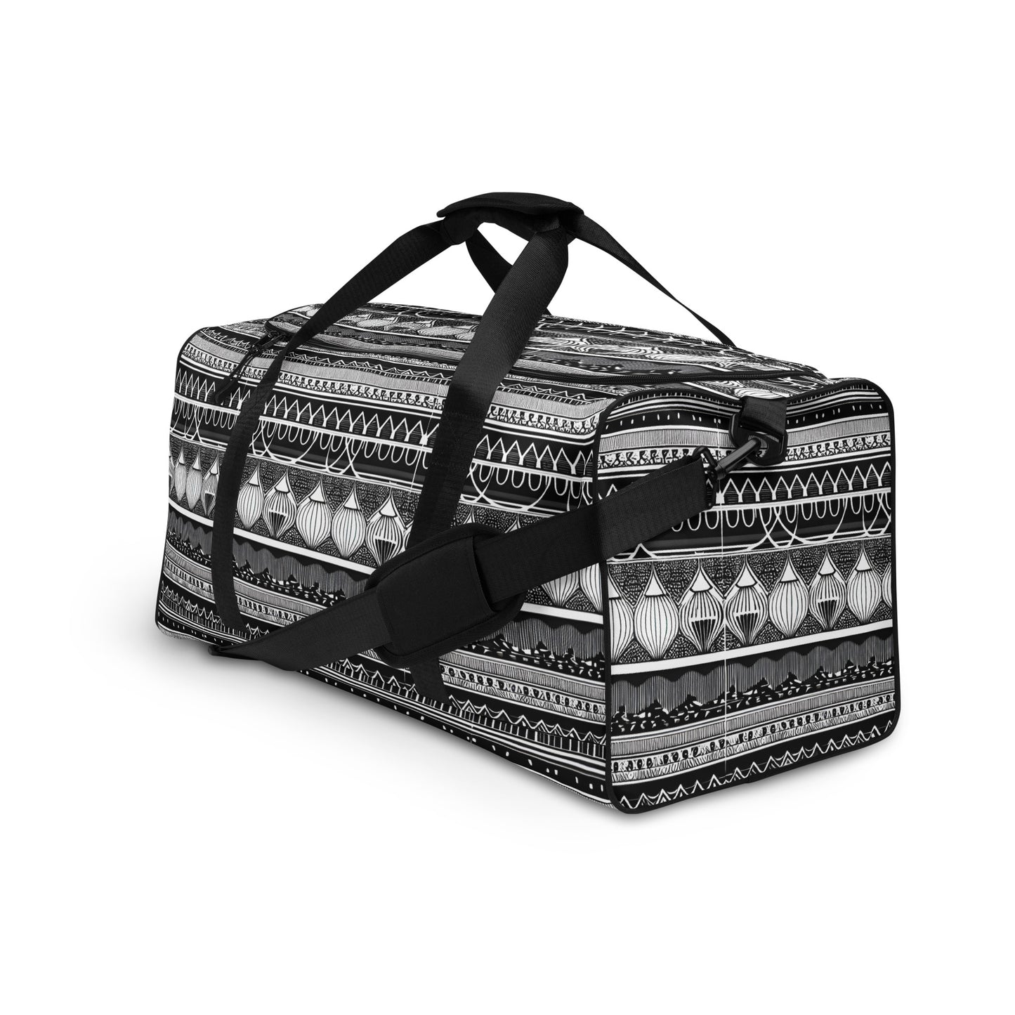 Monochrome Lanterns Duffle bag