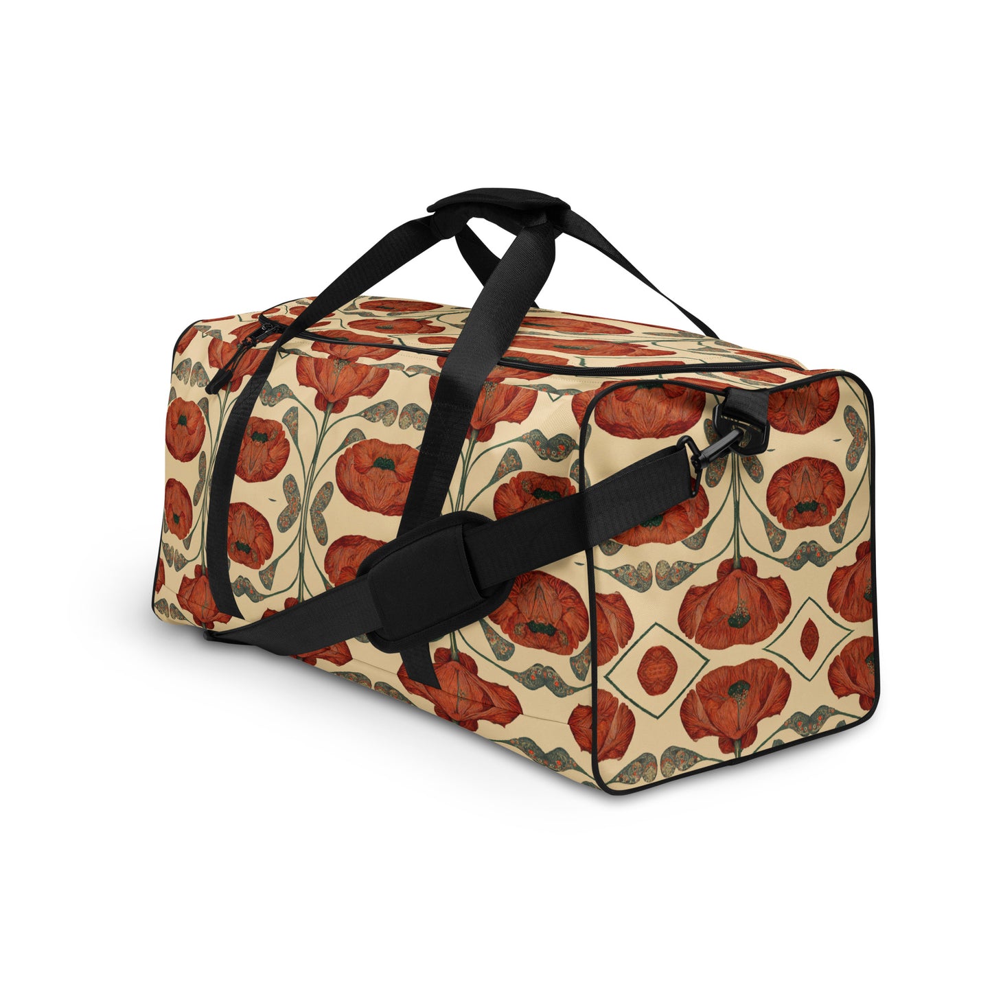 Poppies for Klimt Duffle bag