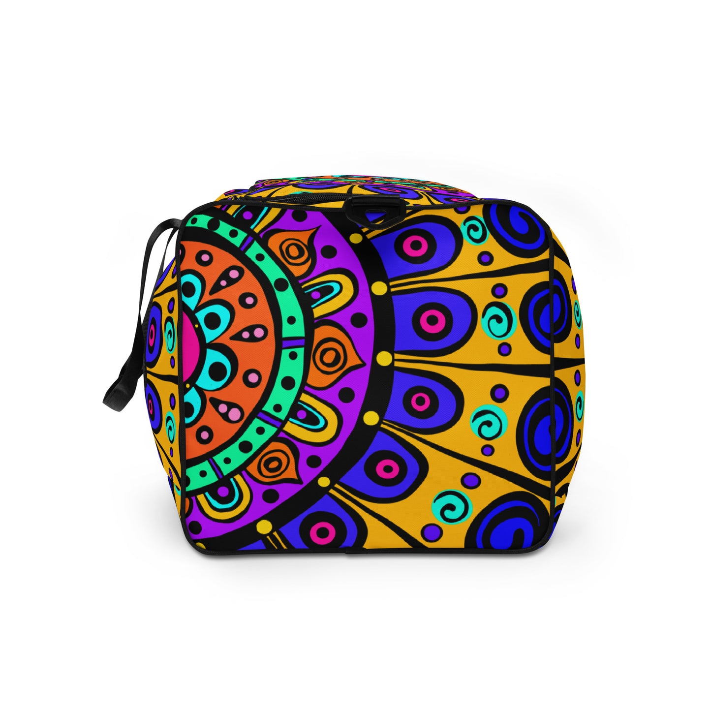 Mandala with Yellow Duffle bag