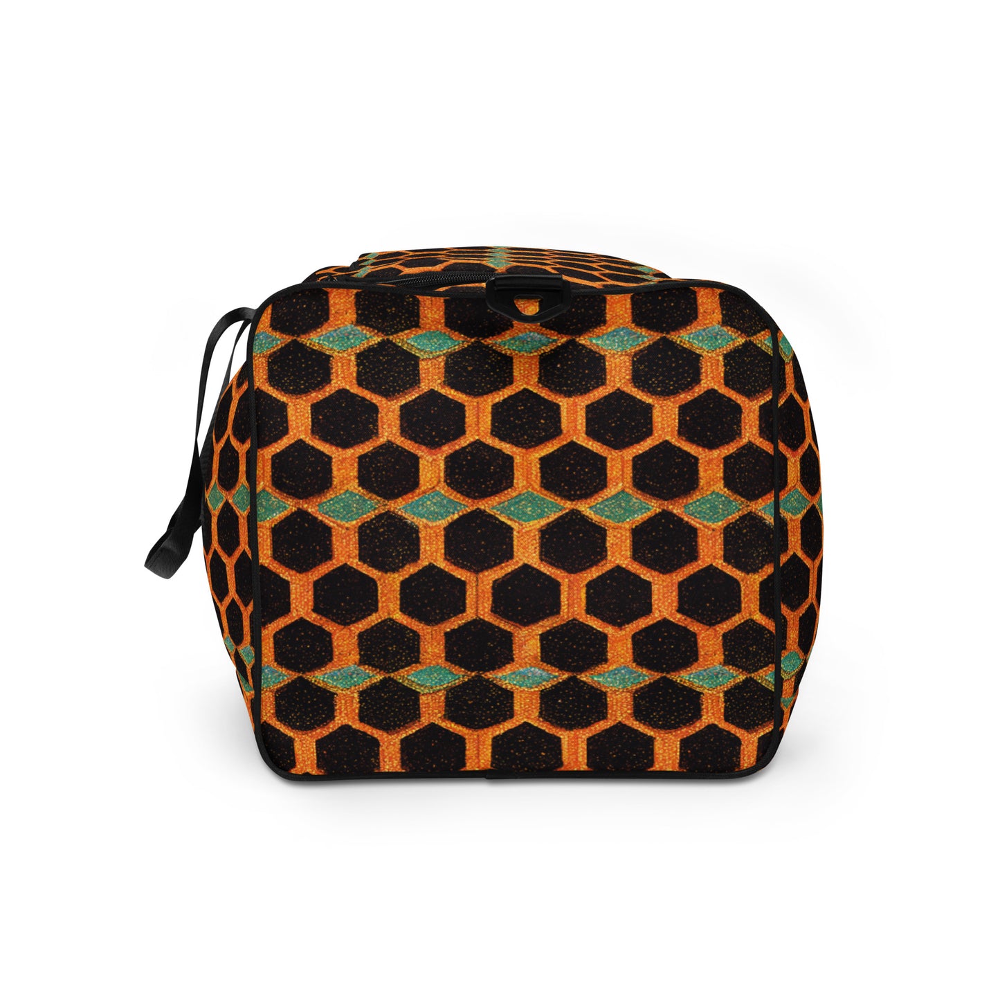 Teal and Gold Bee Bungalow Duffle bag