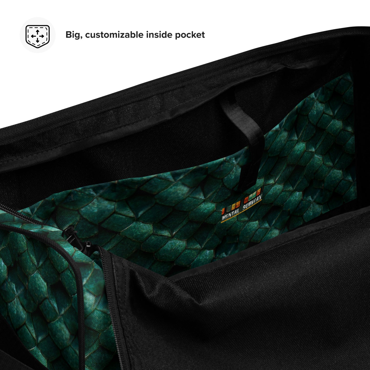 Emeralda the Great Forest Dragon Duffle bag