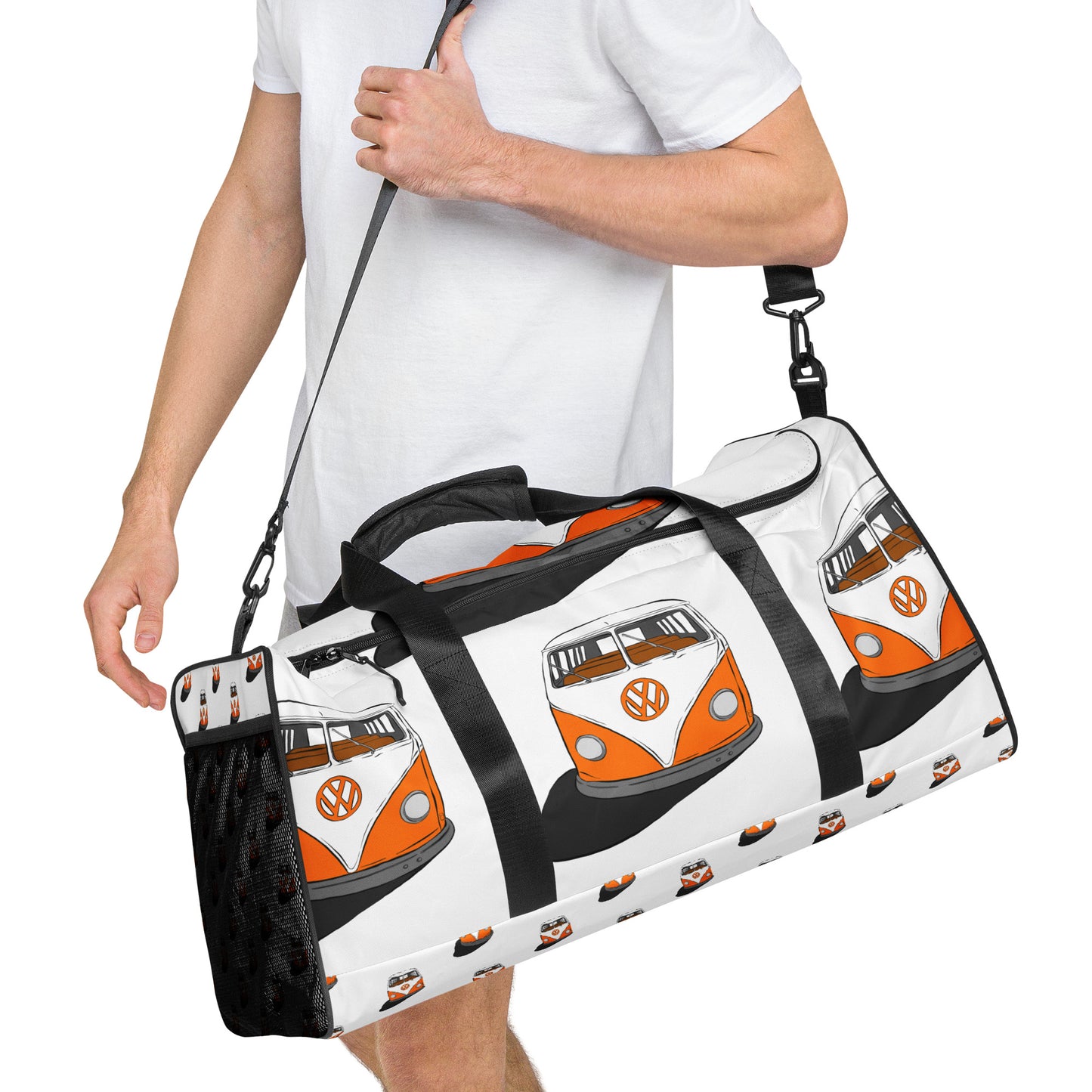 Orange VW Van Duffle bag